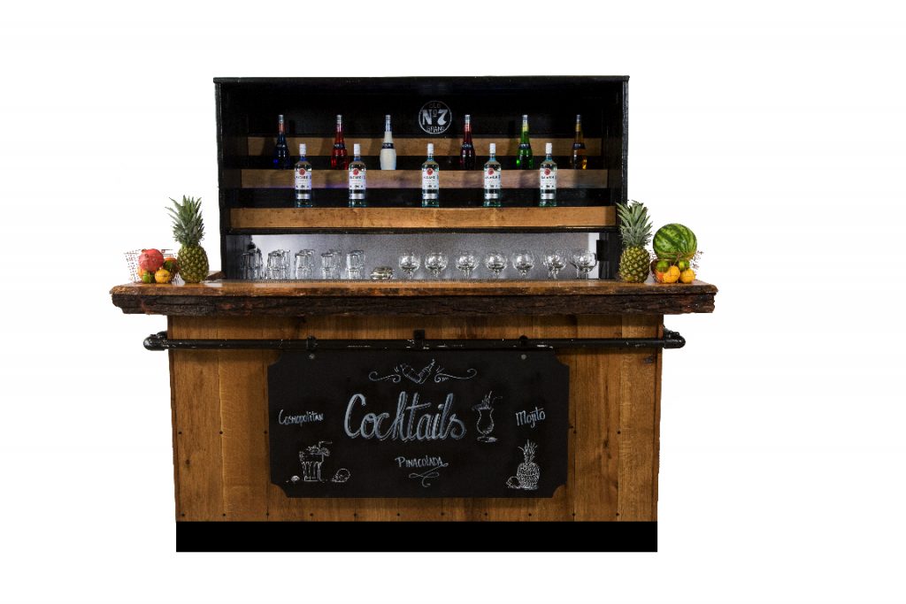 Cocktailbar verhuur voor verjaardagen, bruiloften en bedrijfsfeesten met volledige service inbegrepen
